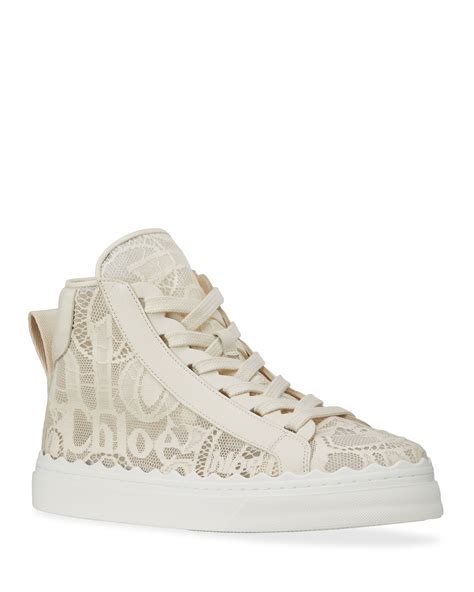 chloe sneaker lace|chloe high top sneakers.